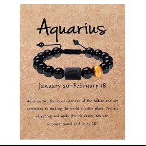 Aquarius Zodiac Bracelet.